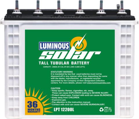 LUMINOUS-SOLAR-200-AH-TALL-TUBULAR-BATTERY